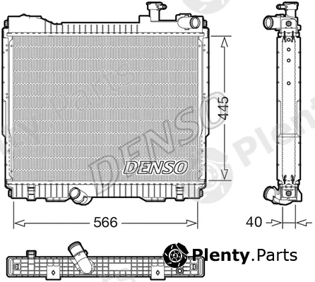 Denso DRM46074 — Radiator, engine cooling