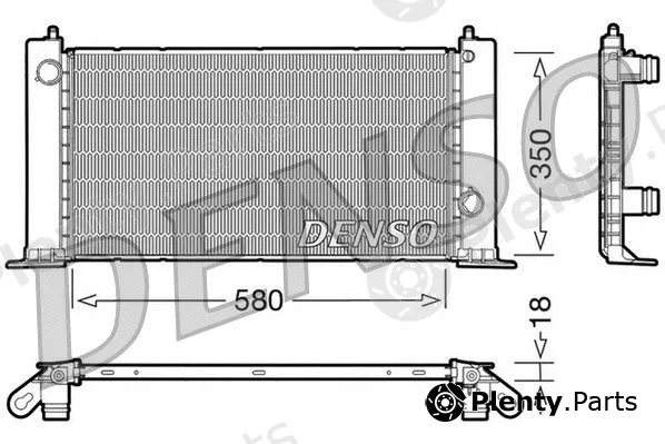 Denso DRM09121 — Radiator, engine cooling