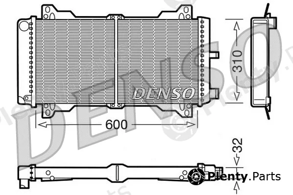 Denso DRM10014 — Radiator, engine cooling