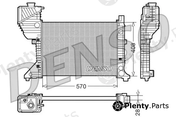 Denso DRM17016 — Radiator, engine cooling