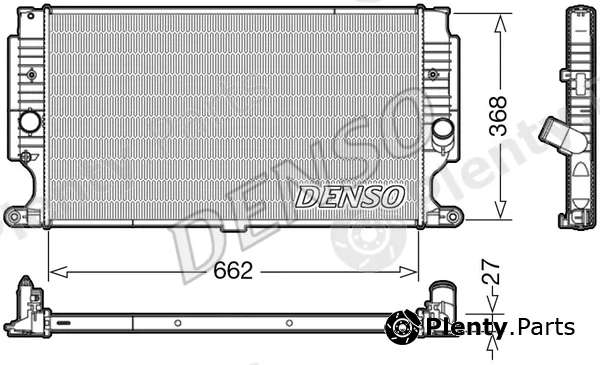 Denso DRM50090 — Radiator, engine cooling