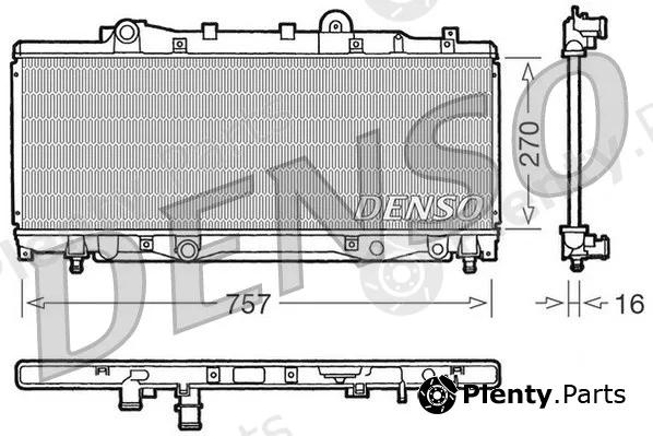 Denso DRM09094 — Radiator, engine cooling