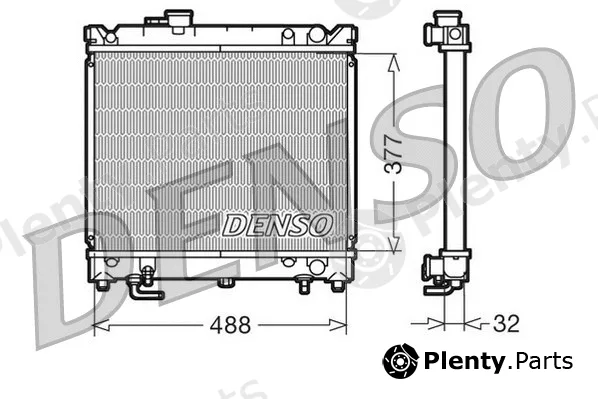 Denso DRM47010 — Radiator, engine cooling