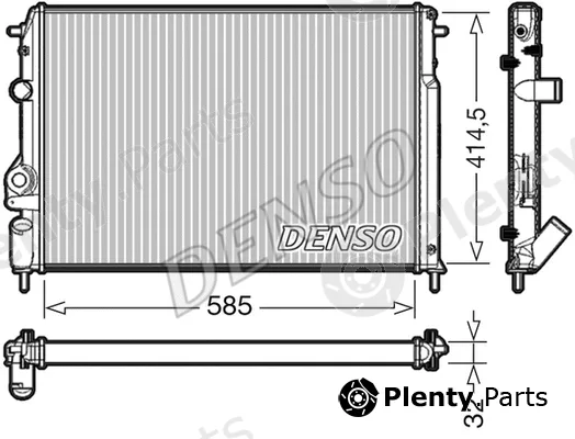 Denso DRM23034 — Radiator, engine cooling