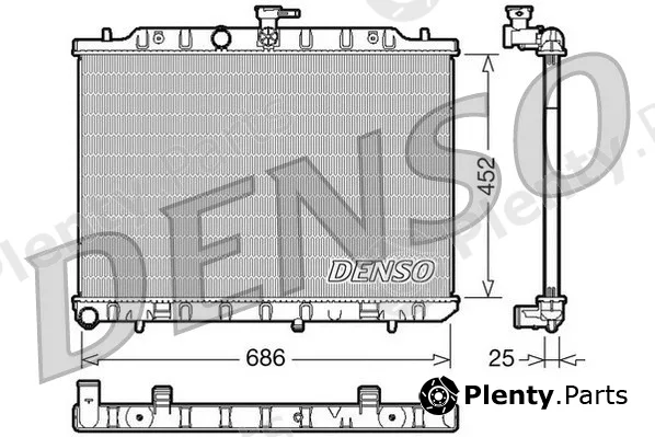 Denso DRM46007 — Radiator, engine cooling