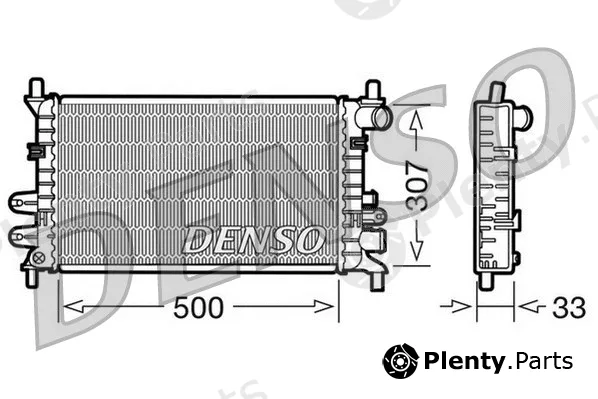 Denso DRM10027 — Radiator, engine cooling