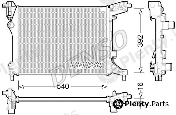 Denso DRM09165 — Radiator, engine cooling