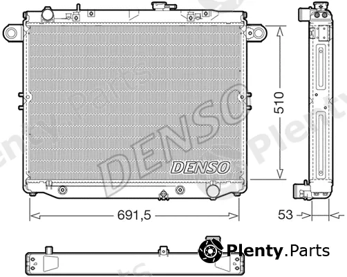 Denso DRM51015 — Radiator, engine cooling