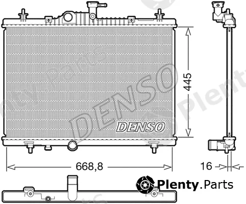 Denso DRM23118 — Radiator, engine cooling