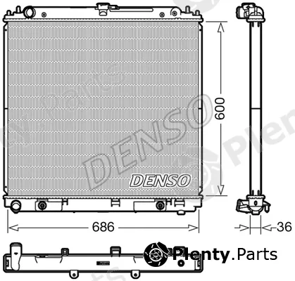 Denso DRM46042 — Radiator, engine cooling