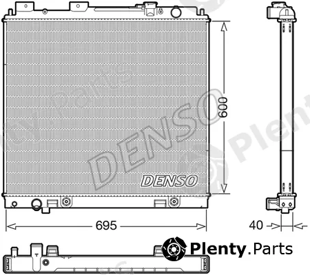 Denso DRM46068 — Radiator, engine cooling