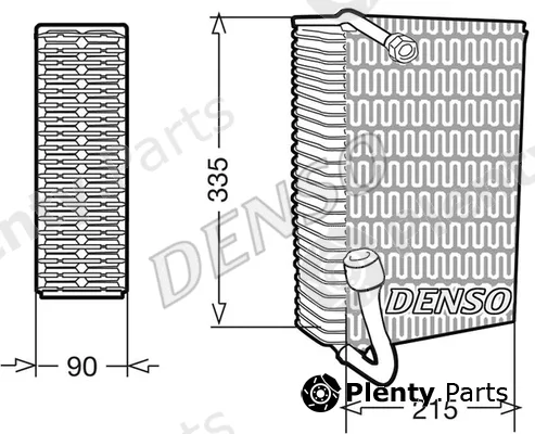 Denso DEV02005 — Evaporator, air conditioning