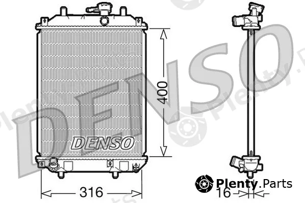 Denso DRM35001 — Radiator, engine cooling