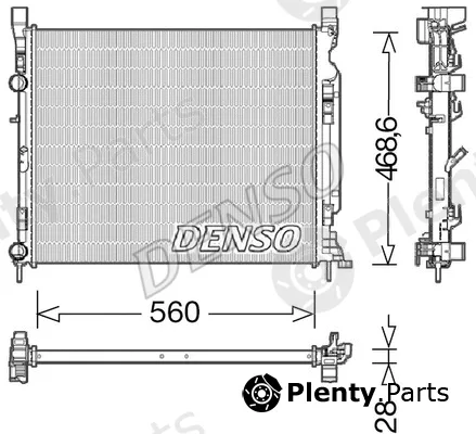 Denso DRM23037 — Radiator, engine cooling