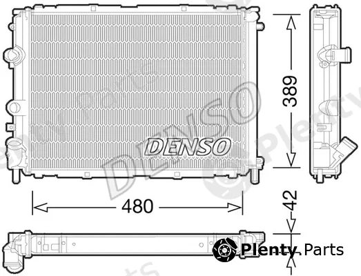 Denso DRM23033 — Radiator, engine cooling