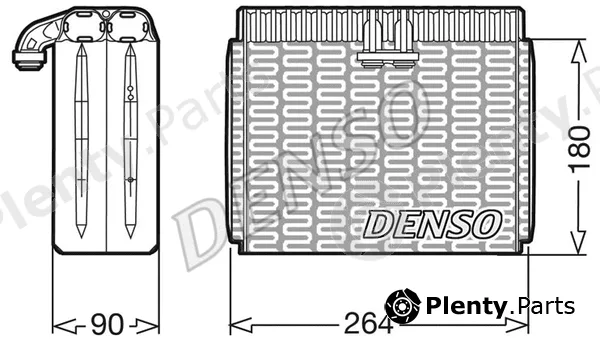 Denso DEV01002 — Evaporator, air conditioning