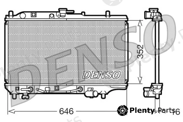 Denso DRM44005 — Radiator, engine cooling