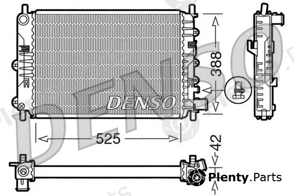 Denso DRM10026 — Radiator, engine cooling
