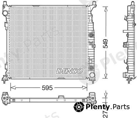 Denso DRM17055 — Radiator, engine cooling