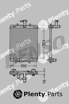 Denso DRM21602 — Radiator, engine cooling