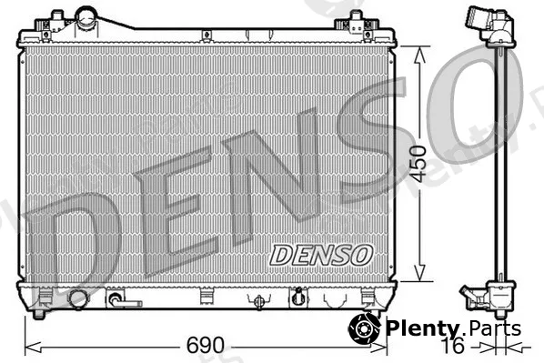 Denso DRM47017 — Radiator, engine cooling