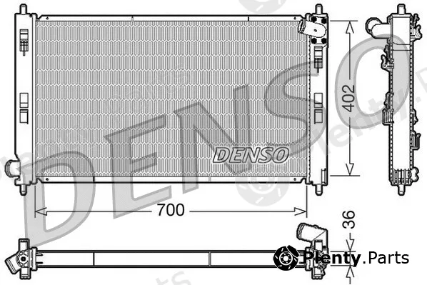 Denso DRM45029 — Radiator, engine cooling