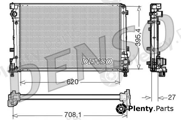 Denso DRM09163 — Radiator, engine cooling