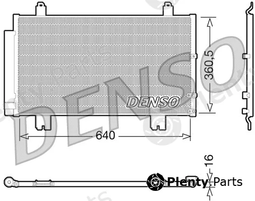 Denso DCN51005 — Condenser, air conditioning