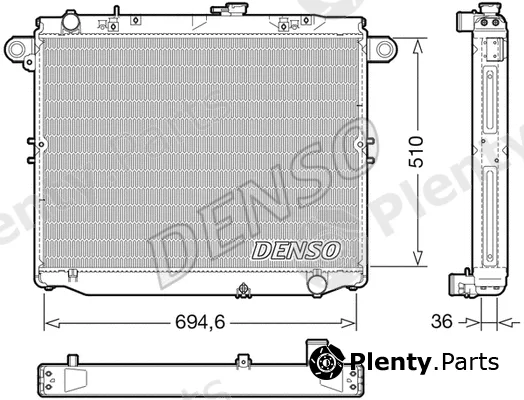 Denso DRM50139 — Radiator, engine cooling