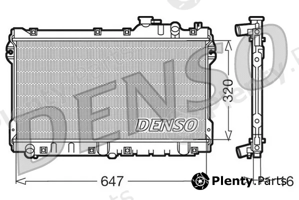Denso DRM44015 — Radiator, engine cooling