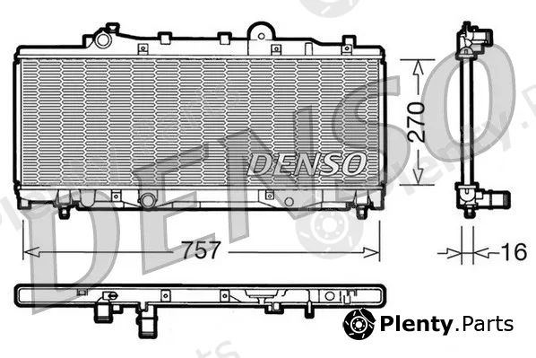 Denso DRM09092 — Radiator, engine cooling