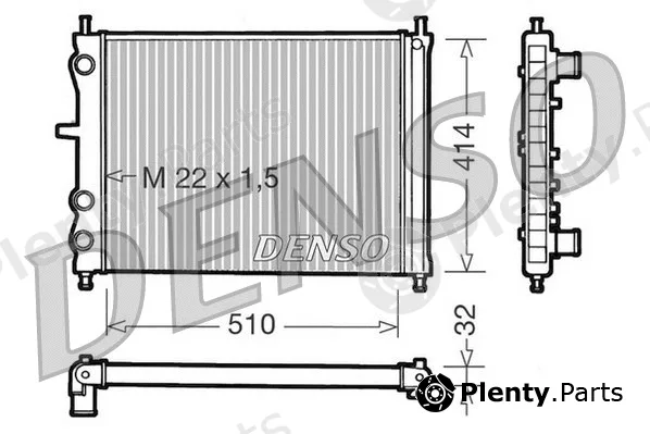 Denso DRM09024 — Radiator, engine cooling