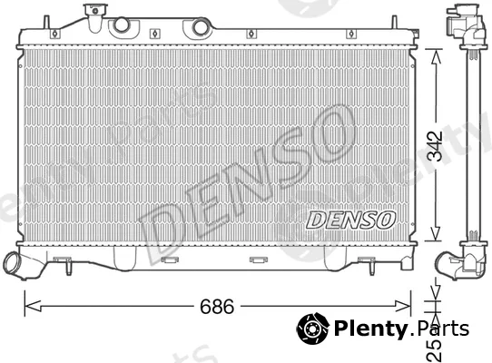Denso DRM36023 — Radiator, engine cooling