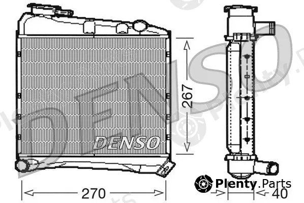 Denso DRM03020 — Radiator, engine cooling
