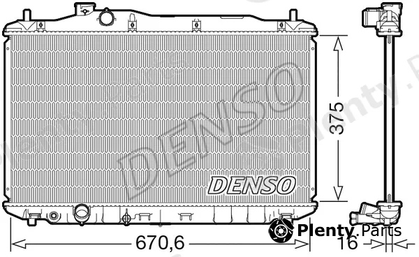 Denso DRM40105 — Radiator, engine cooling