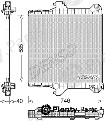 Denso DRM06021 — Radiator, engine cooling