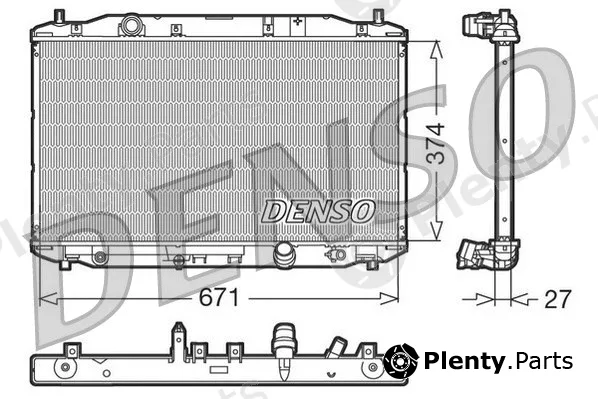 Denso DRM40006 — Radiator, engine cooling
