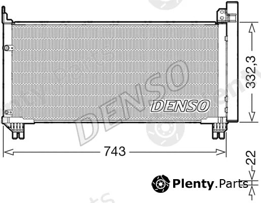 Denso DCN51014 — Condenser, air conditioning