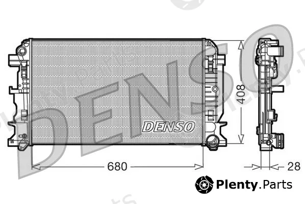Denso DRM17009 — Radiator, engine cooling