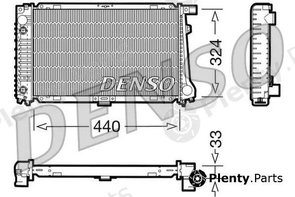Denso DRM05033 — Radiator, engine cooling