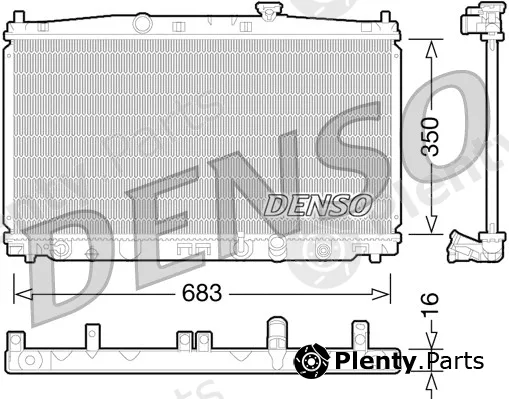 Denso DRM40032 — Radiator, engine cooling