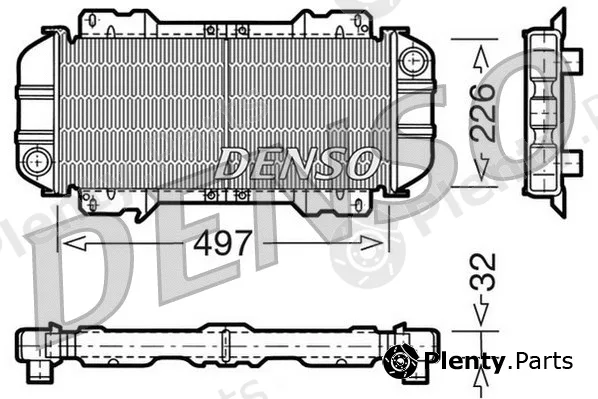 Denso DRM10015 — Radiator, engine cooling