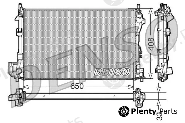 Denso DRM20087 — Radiator, engine cooling