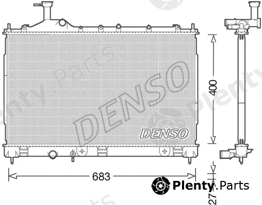 Denso DRM45038 — Radiator, engine cooling
