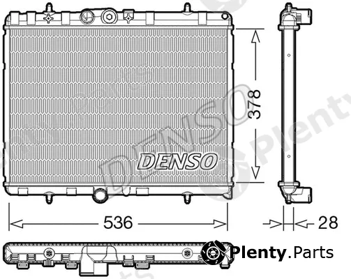 Denso DRM07004 — Radiator, engine cooling