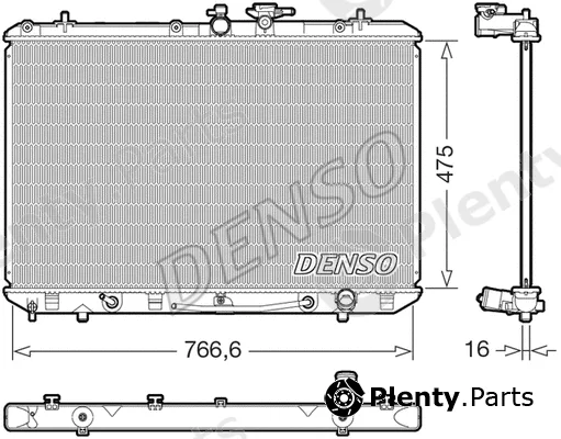 Denso DRM50143 — Radiator, engine cooling