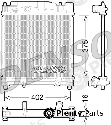 Denso DRM50077 — Radiator, engine cooling