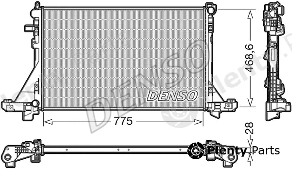 Denso DRM23093 — Radiator, engine cooling