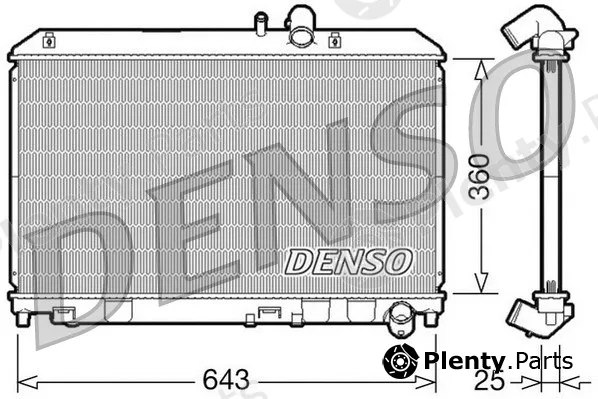 Denso DRM44013 — Radiator, engine cooling