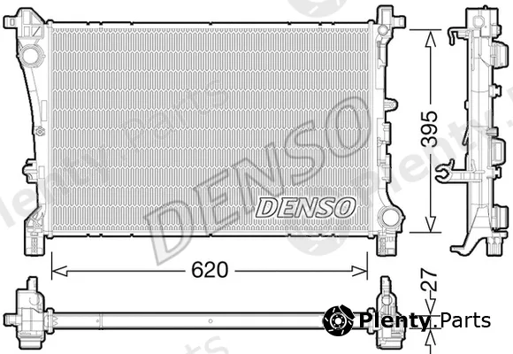 Denso DRM09167 — Radiator, engine cooling